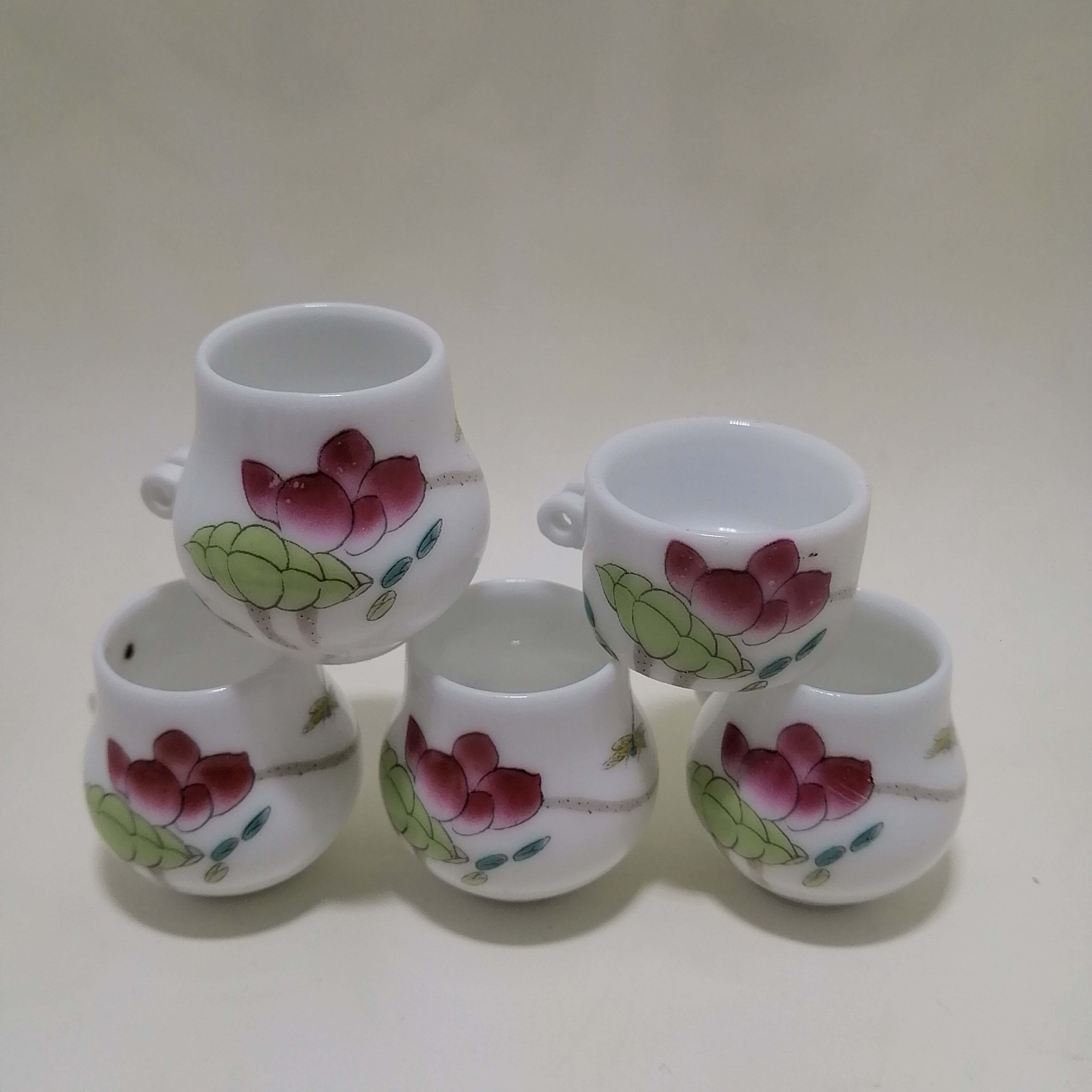 景德镇民德堂陶瓷五件套烟斗绣眼红子鸟食罐鸟用具喂食器鸟笼配件