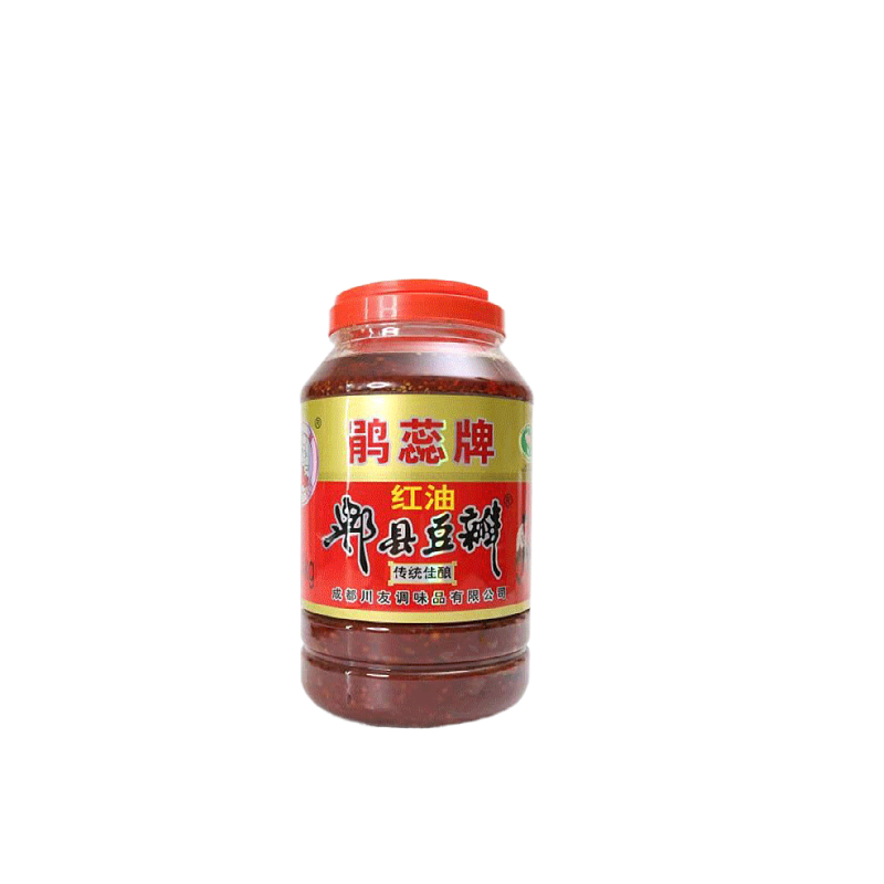 包邮 鹃蕊 郫县红油豆瓣酱4kg辣椒酱家用商用川菜调料