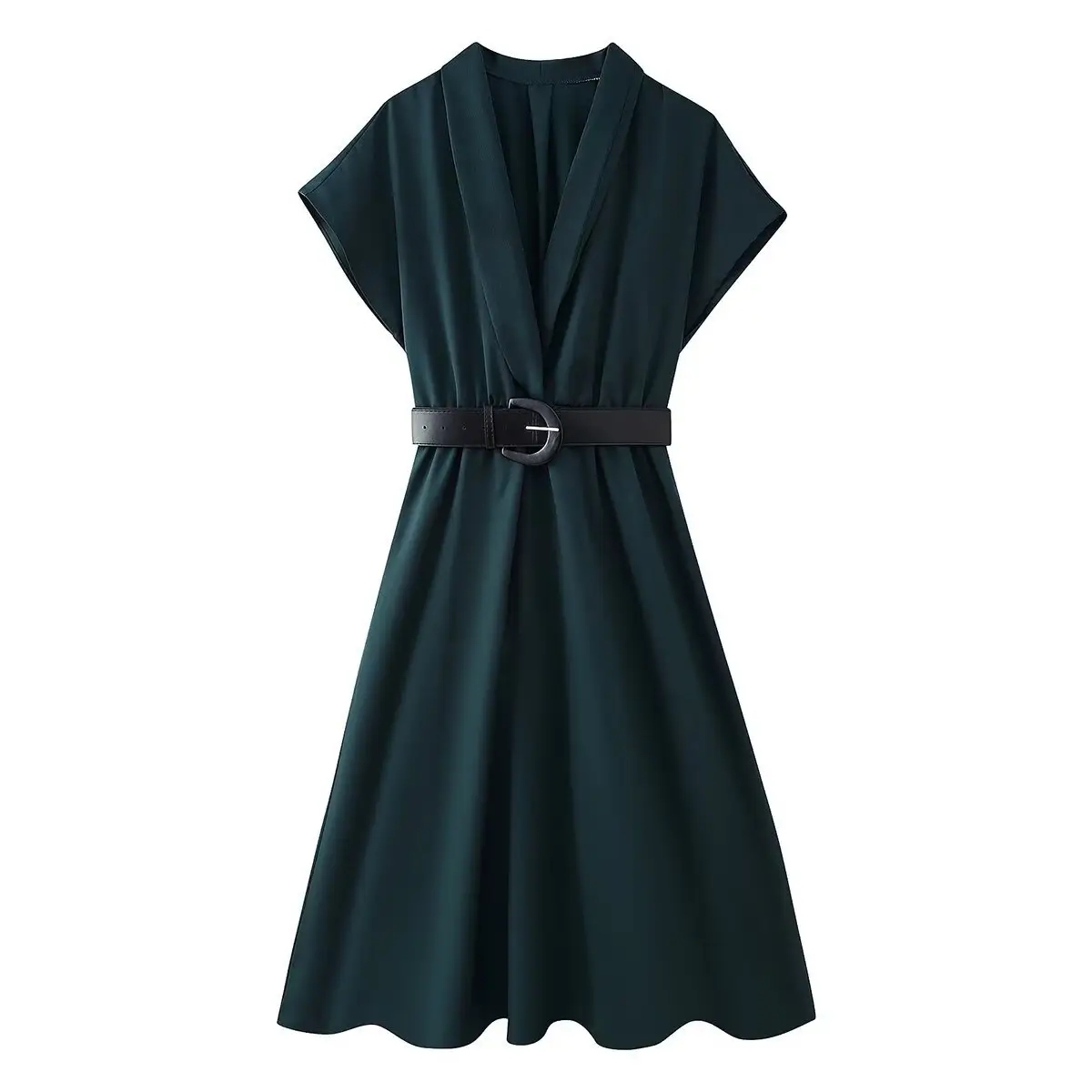  欧美风桑蚕丝连衣裙