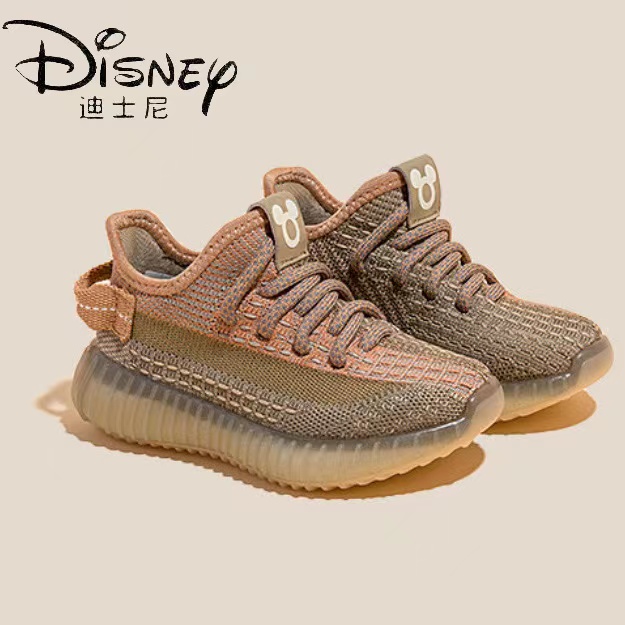 迪士尼儿童鞋飞织男女童男宝宝椰子鞋儿童运动鞋休闲秋季透气