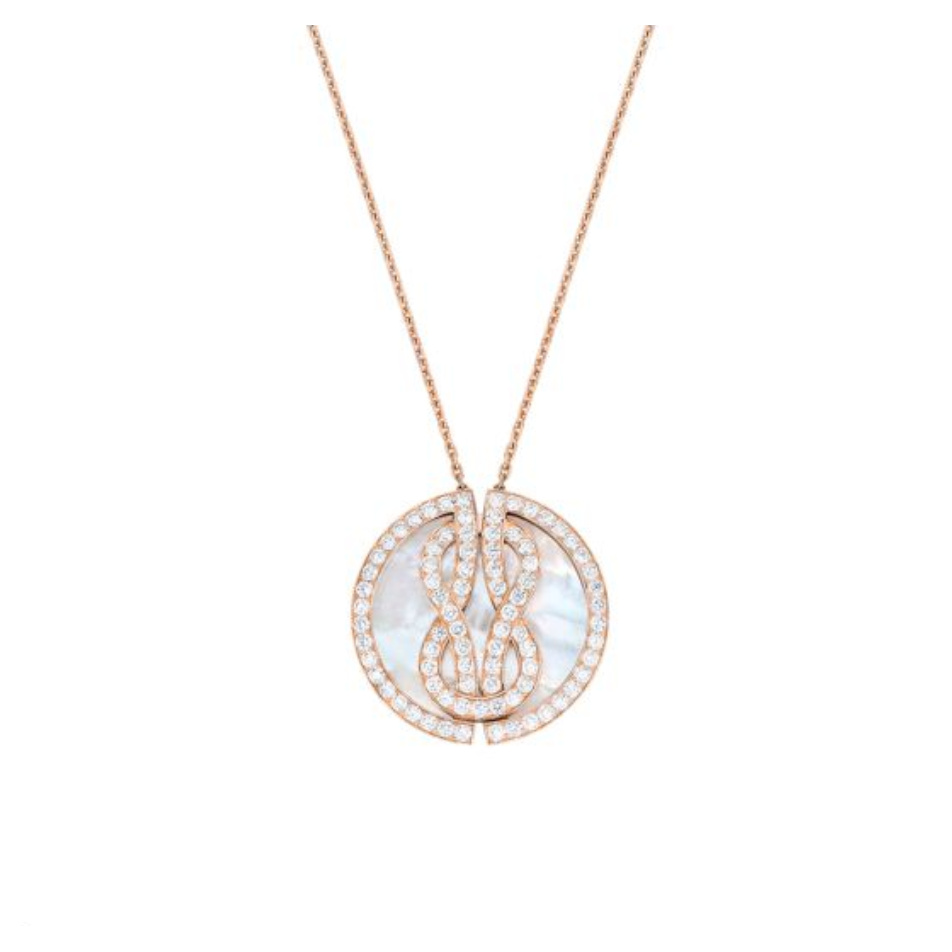 2884项链镶嵌750镶嵌18镶钻时尚项链