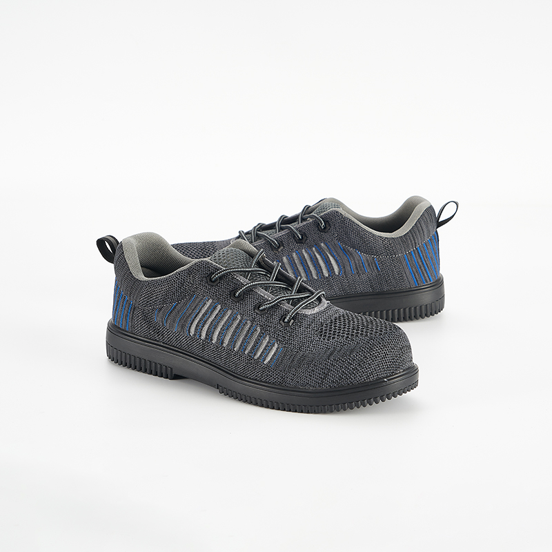 飞织网面抗滑橡胶底防砸防静电安全劳保鞋