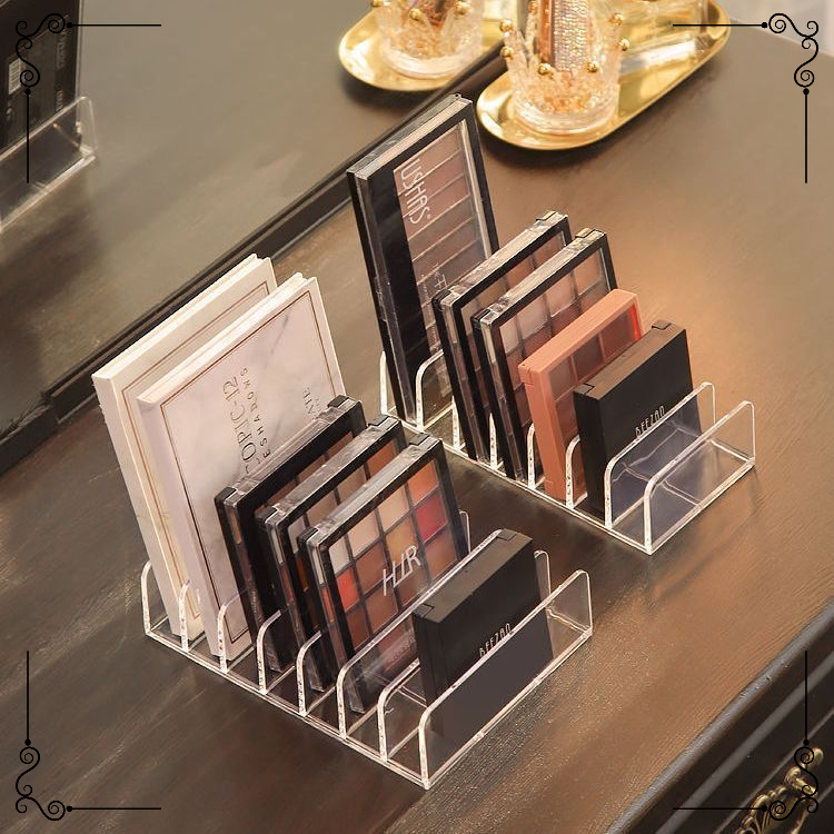 粉饼手机书本杂物ins收纳架桌面梳妆台抽屉宿舍透明分隔眼影盘