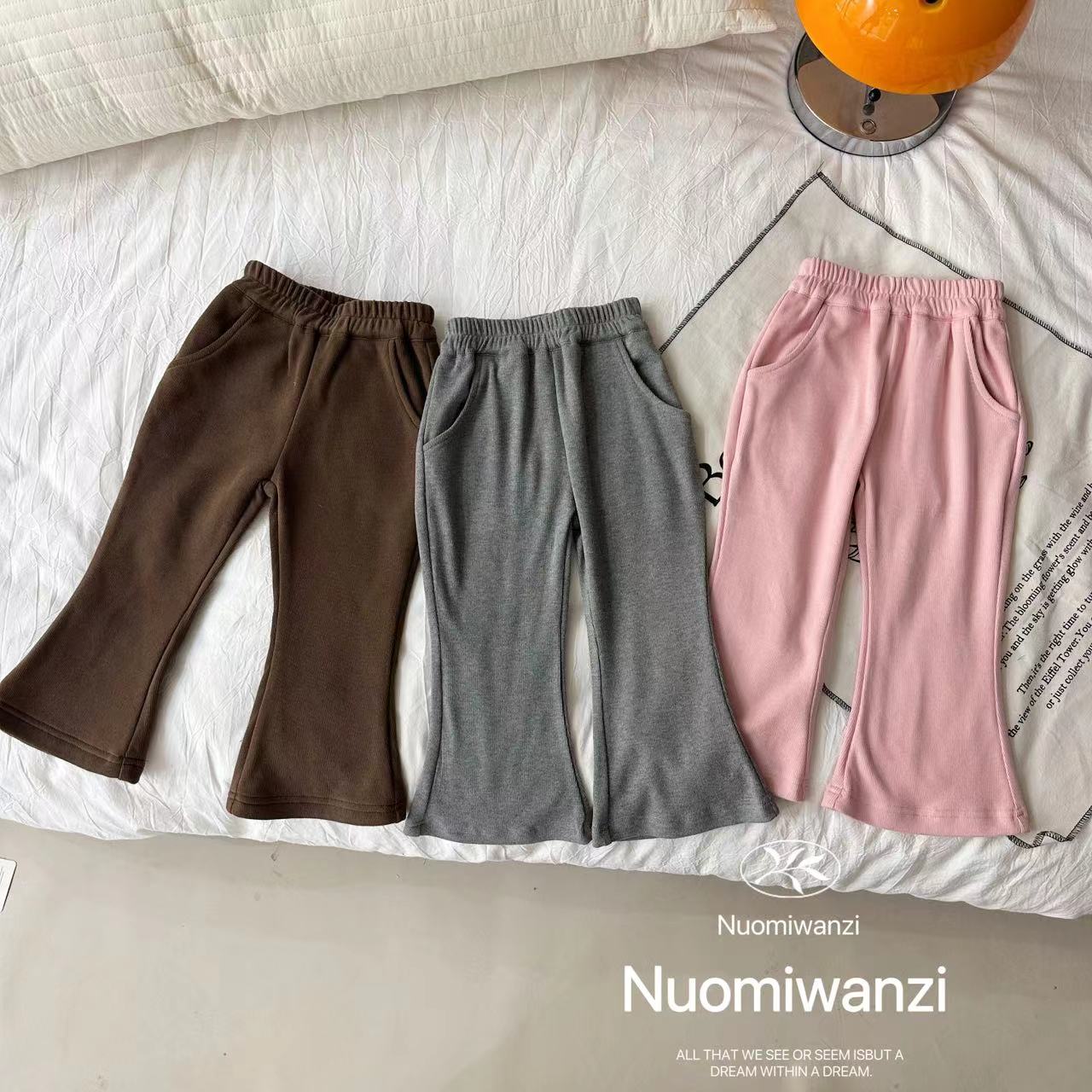 丸子十【现货】儿童韩系修身百搭净版（云朵）休闲裤（春款）WZJ-8247