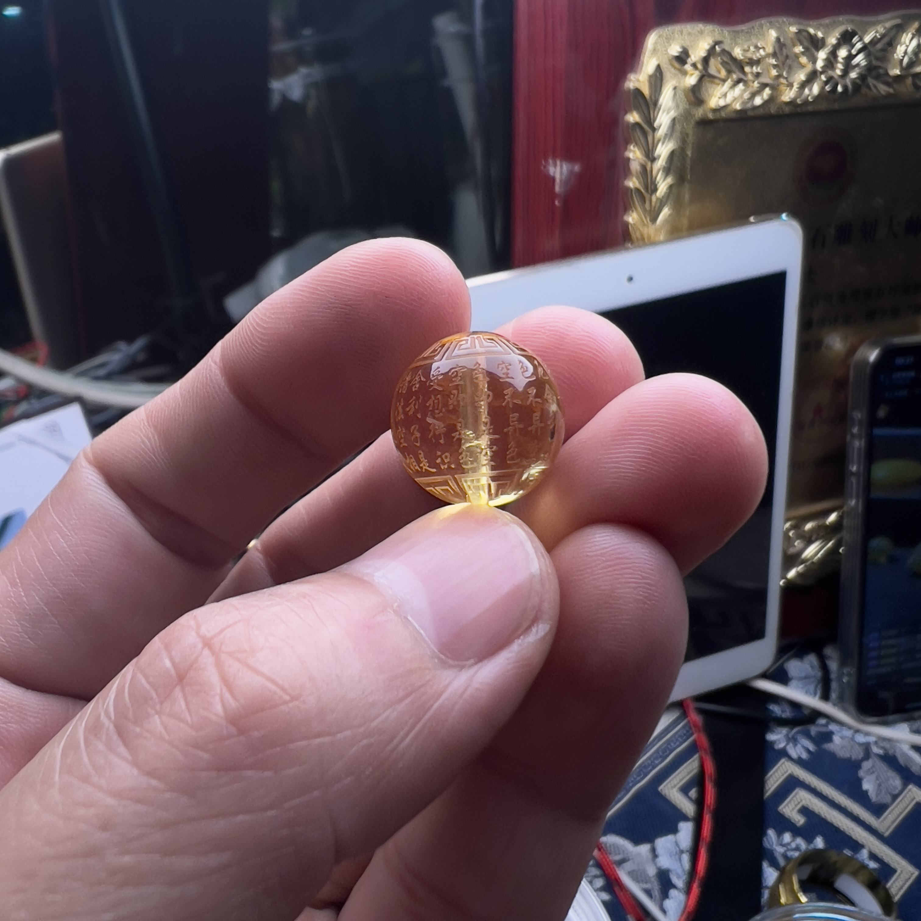 散珠琥珀蜜蜡单珠