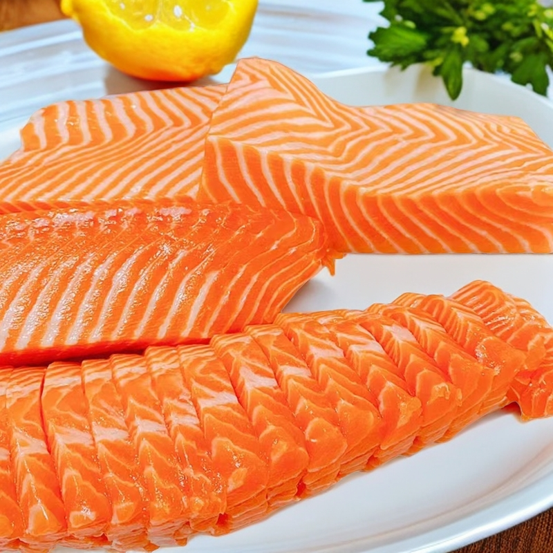 桑福德新西兰帝王鲑三文鱼z送蘸料（每100克鱼有20克左右鱼皮红肌）