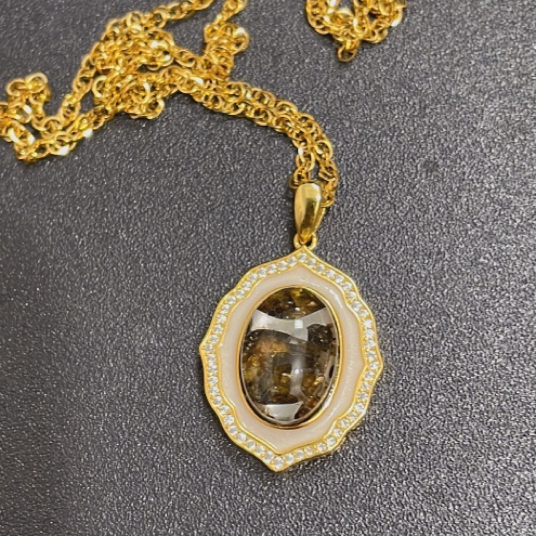 非金属玻璃吊坠 YS003DZ肯尼亚橄榄吊坠