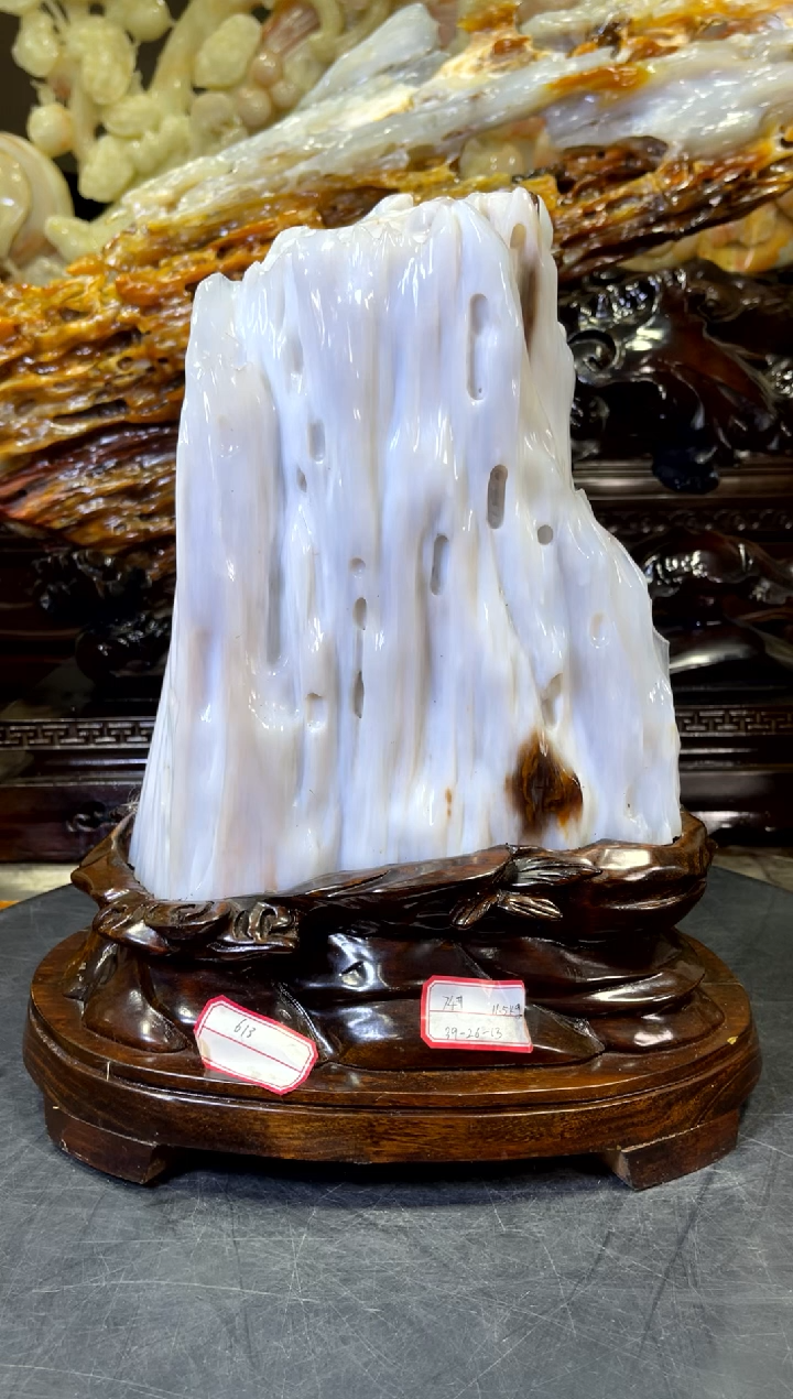 【闪购商品】硅化玉摆件未镶嵌1