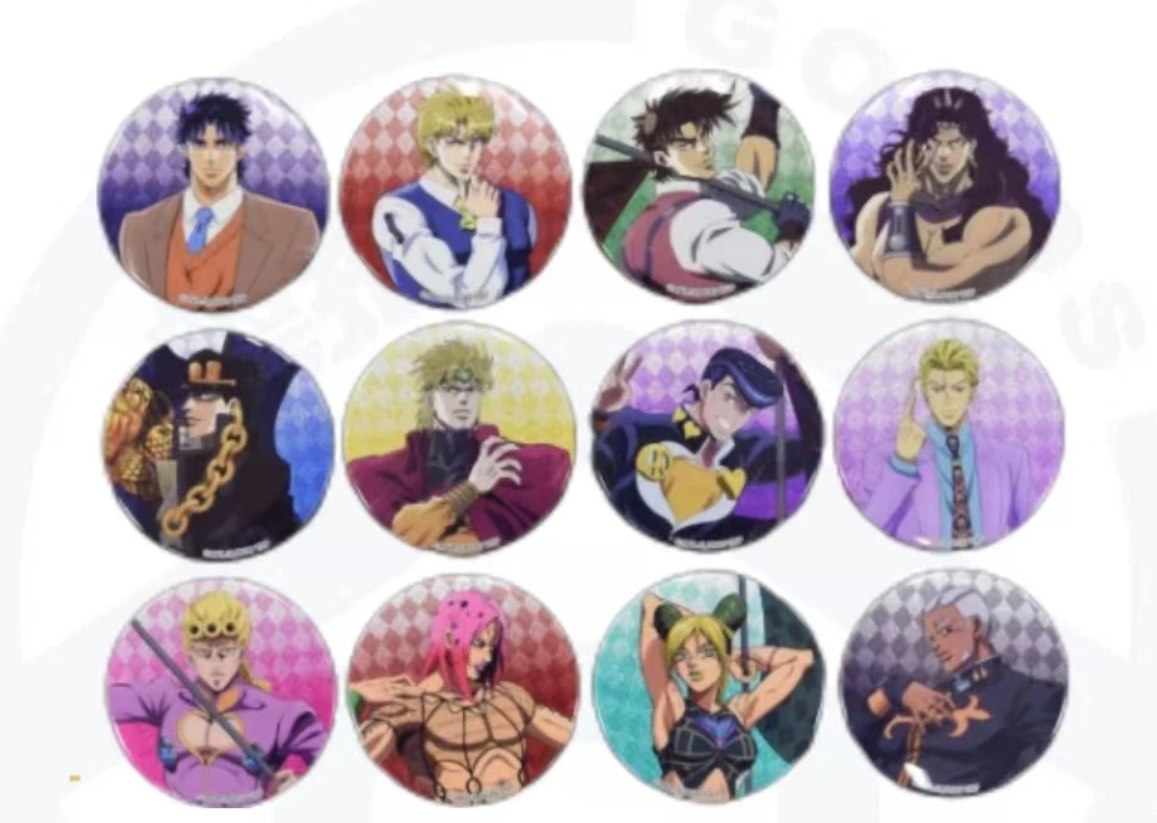 【欧叶】JOJO的奇妙的历险 word徽章吧唧 全12种