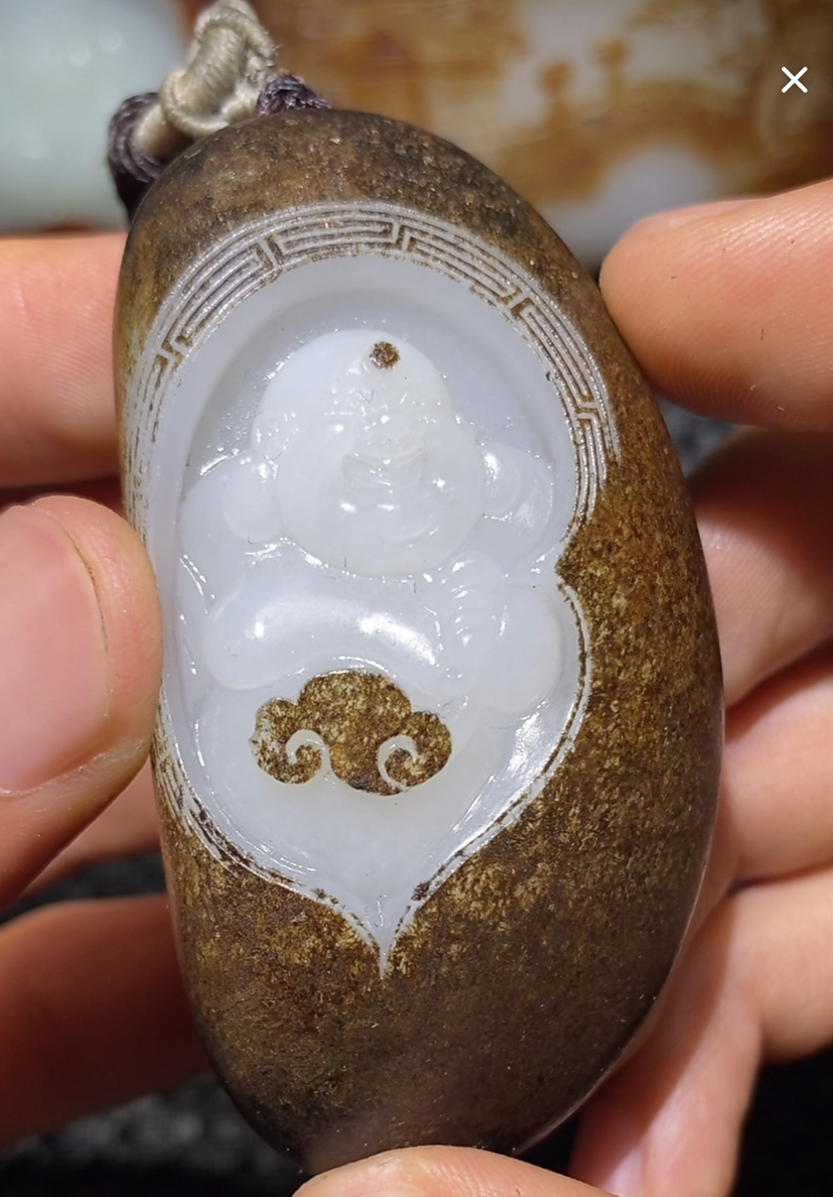 和田玉挂件吊坠未镶嵌7.30MM27