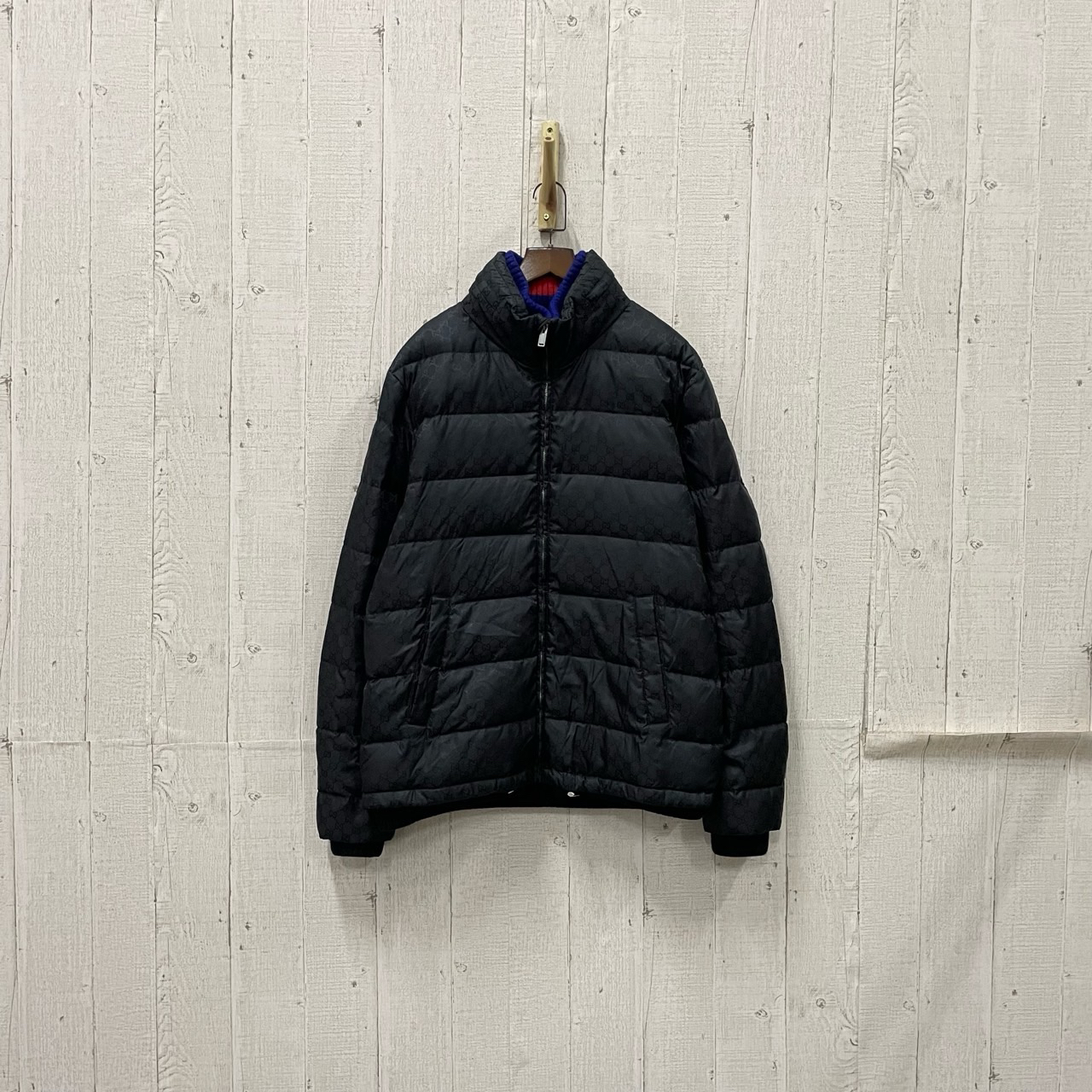 GUCCI 古驰 满印双G暗纹老花羽绒服 54码/95新/公价17500/无配件