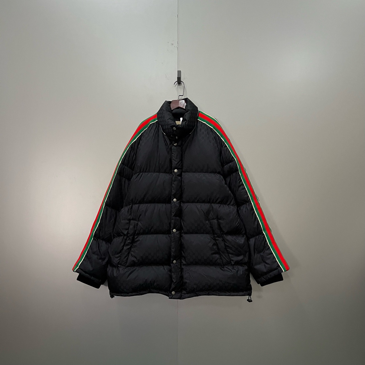 GUCCI 古驰 暗纹老花双G条纹外套 56码/95新/22100/无配件