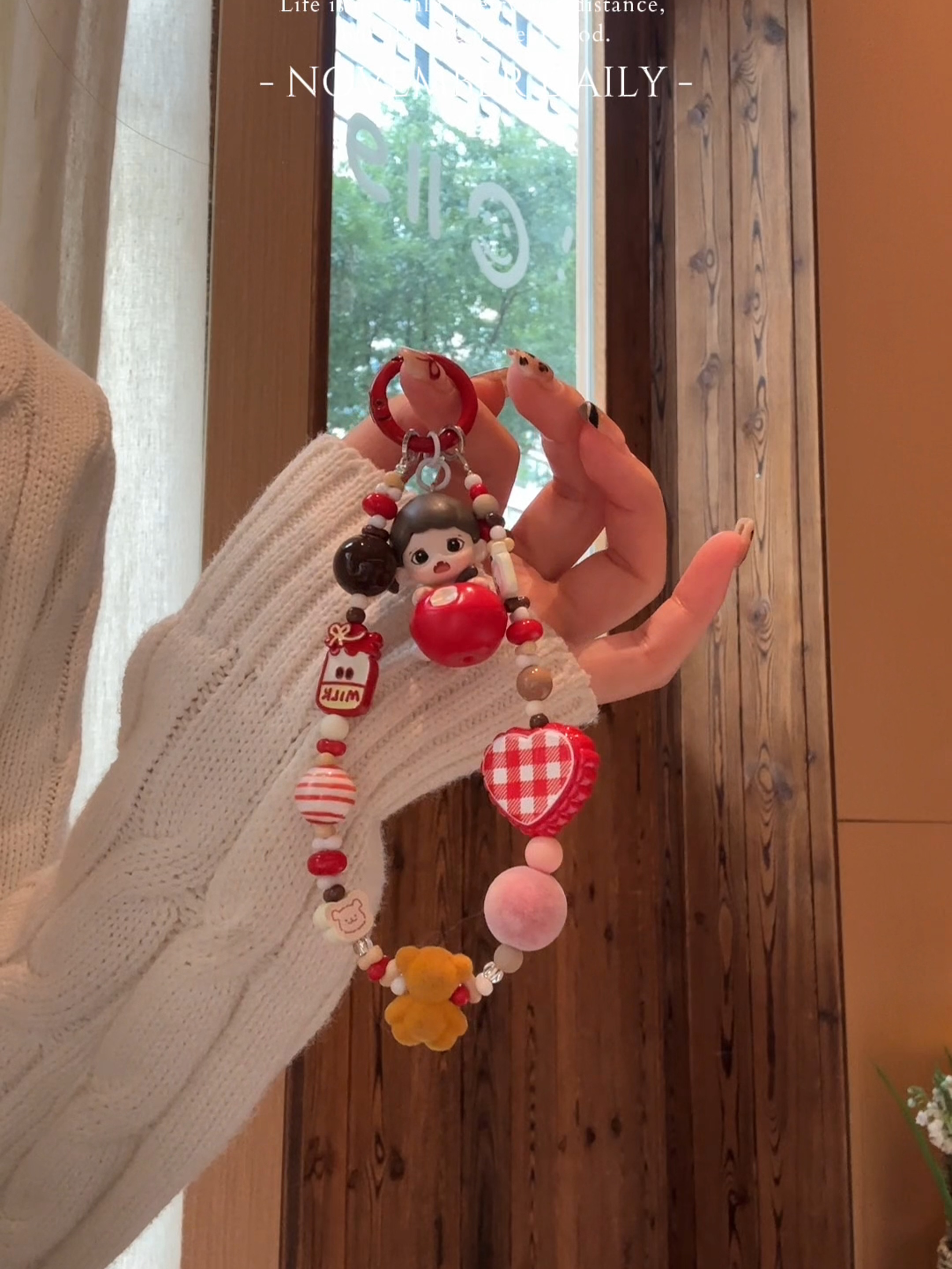 【改娃】zorra苹果妹妹潮玩手机壳挂件DIY饰品挂饰创意可爱手机链