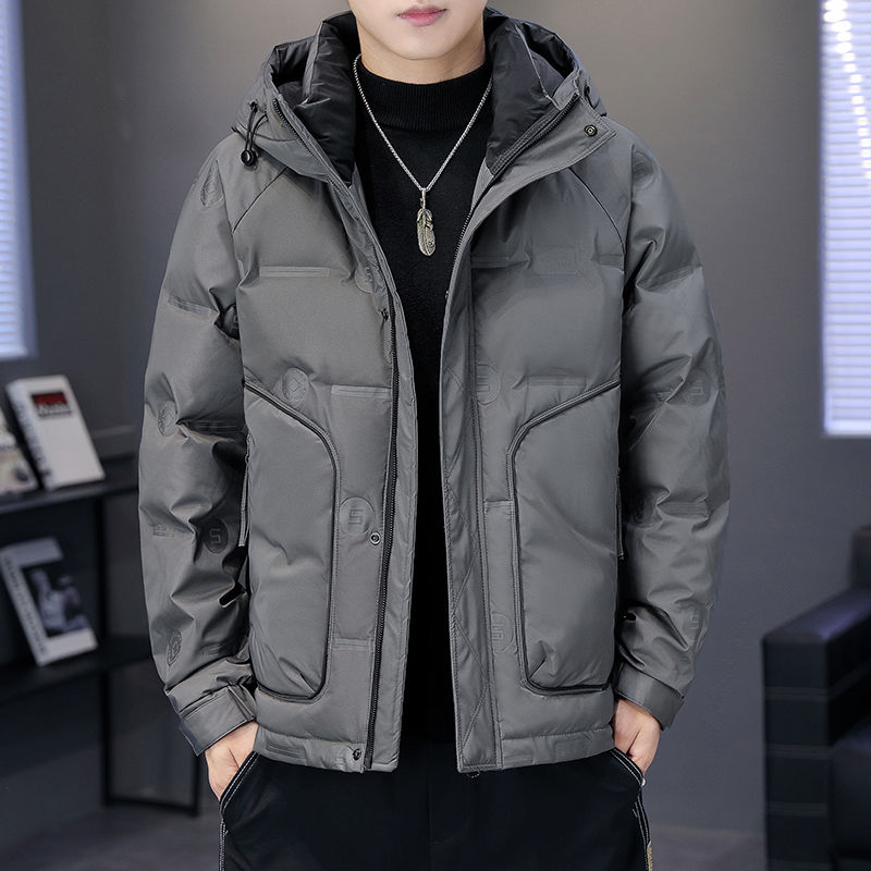 波司澄男士羽绒棉服2023冬季新款连帽羽绒棉服外套时尚青年加厚保