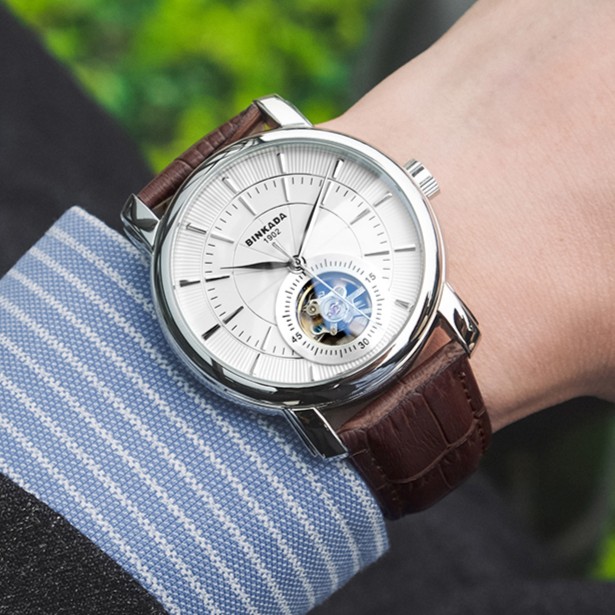 天使之眼系列全套时尚全自动机械腕表经典气质百搭大气高档Binkad