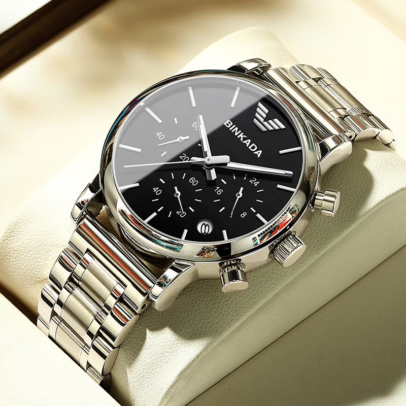 商务休闲系列/多功能石英手表时尚百搭风/潮流男士气质简约Binkad
