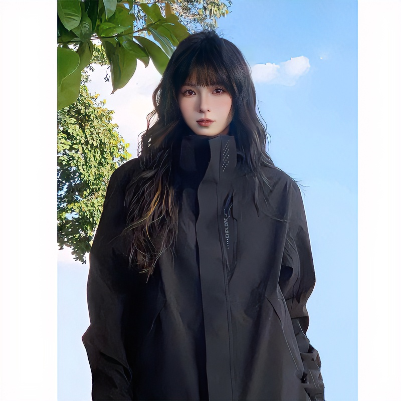 美式冲锋衣外套男款秋季防风登山服潮牌户外运动情侣夹克衫高颜值