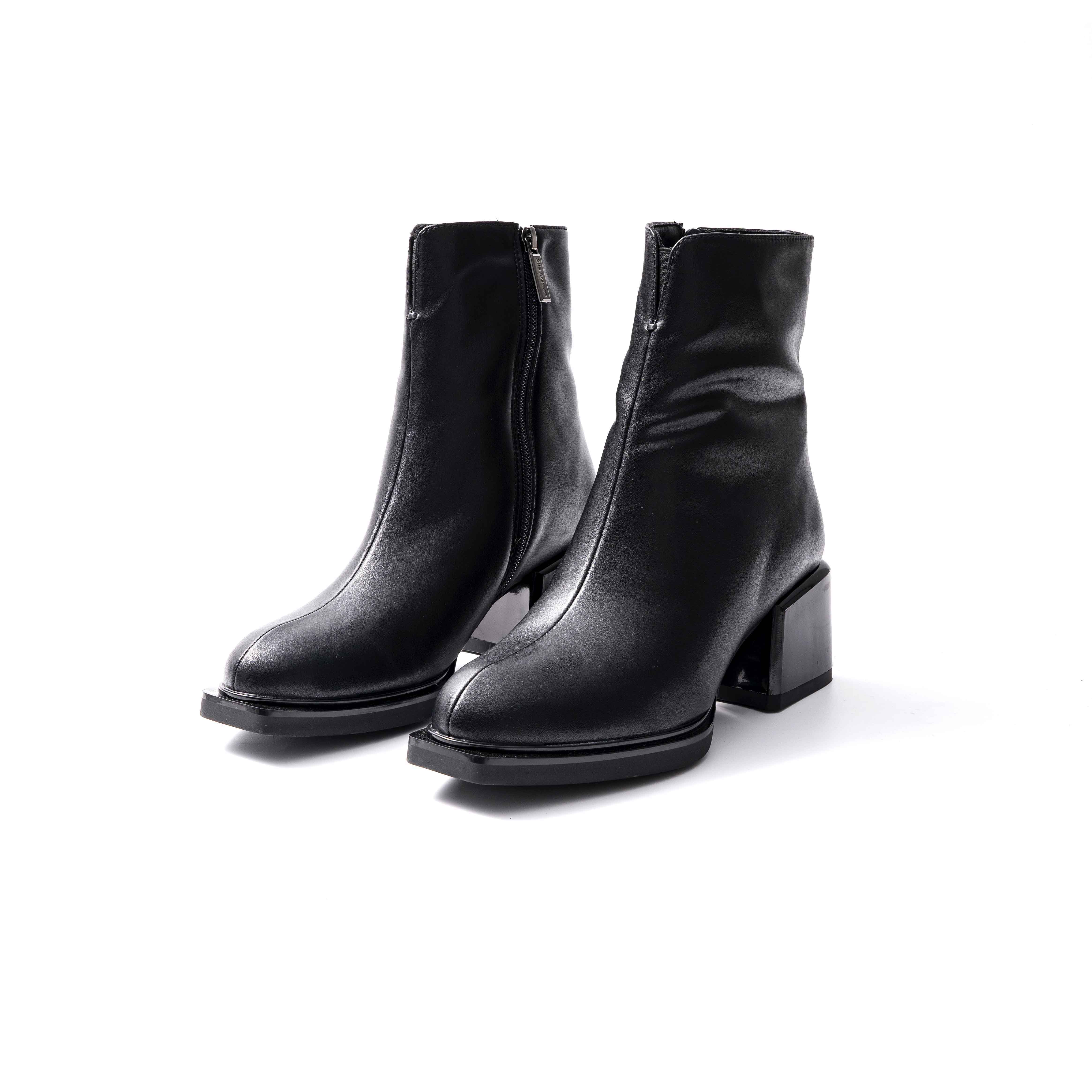 高端品质英伦风方跟时尚加绒女靴CA-0662