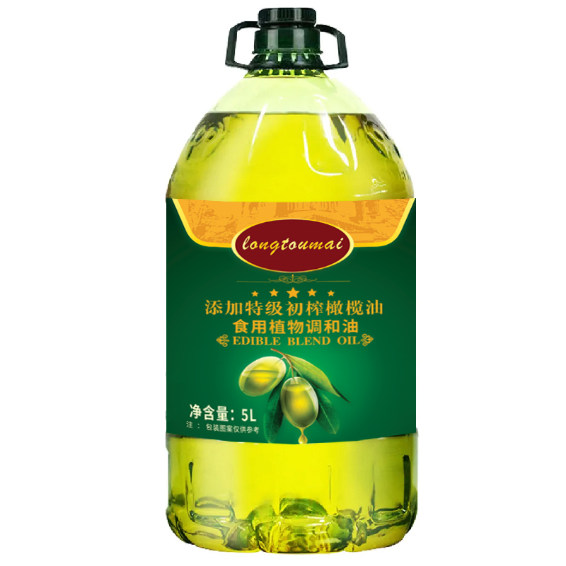 【5L大桶】添加特级初榨橄榄油凉拌植物油调和油炒菜家用食用油5升