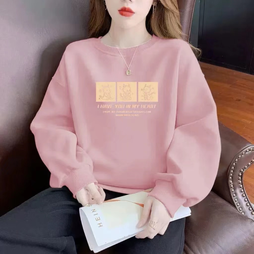 成人亲子秋季卡通宽松圆领卫衣A3306