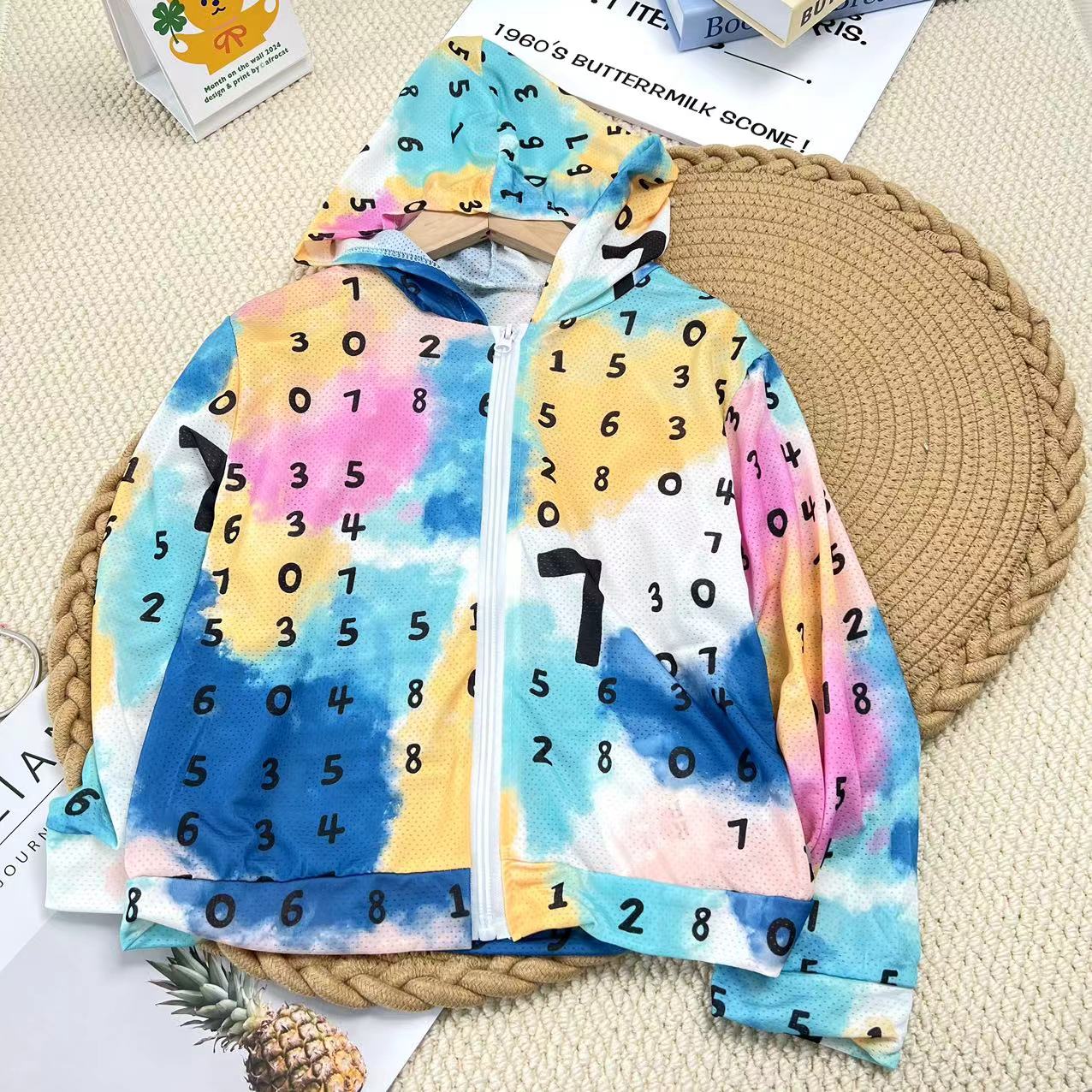 儿童2024夏季新款洋气时髦透气冰感防晒衣开衫(按身高拍)A1861