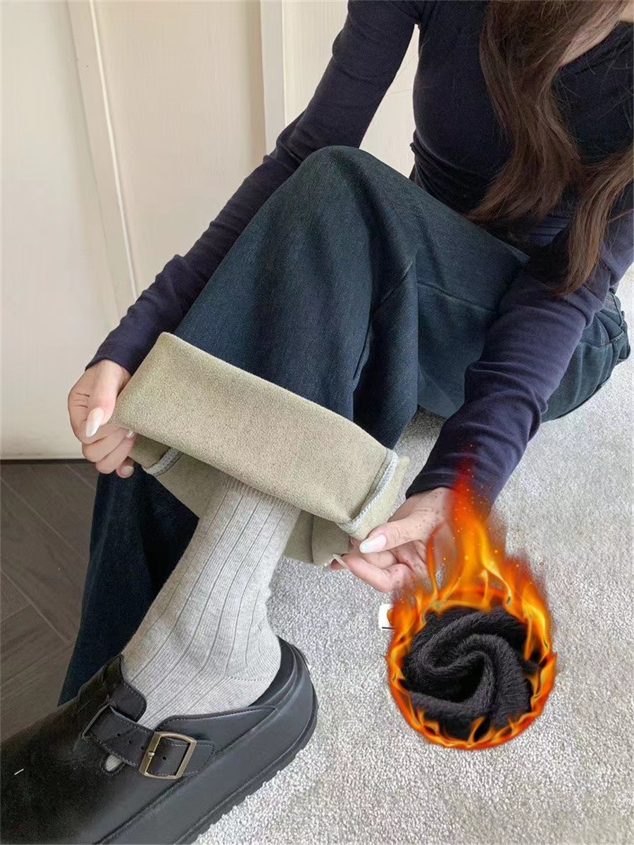  阿 2024加绒孤品过款款式多样阔腿裤阔腿牛仔显瘦