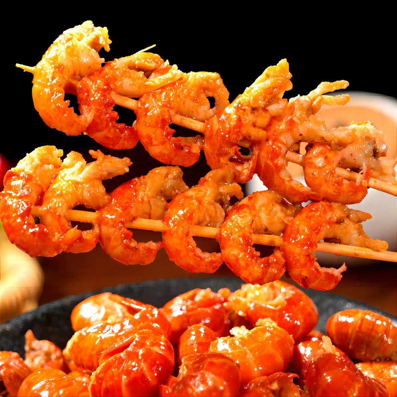 柳伍吮指龙虾尾香辣蒜香100g*15每袋25只左右 开袋即食无需加热