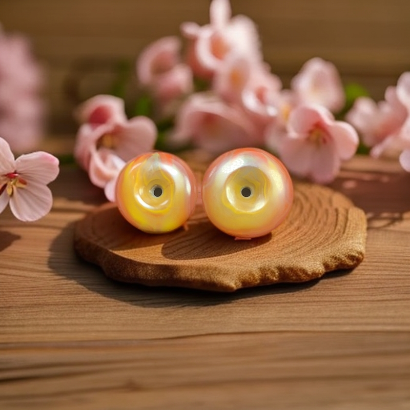 大湾料艳红黄高玉化平安对扣