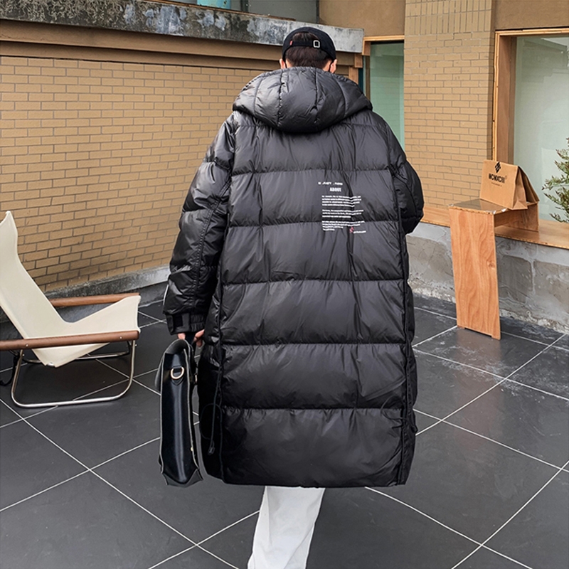 仓石一树中长款羽绒服男冬季新款ins加厚保暖青少年宽松风衣外套