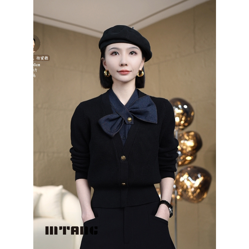 【法式文艺】MTANG蜜糖女士新款上衣毛衣095