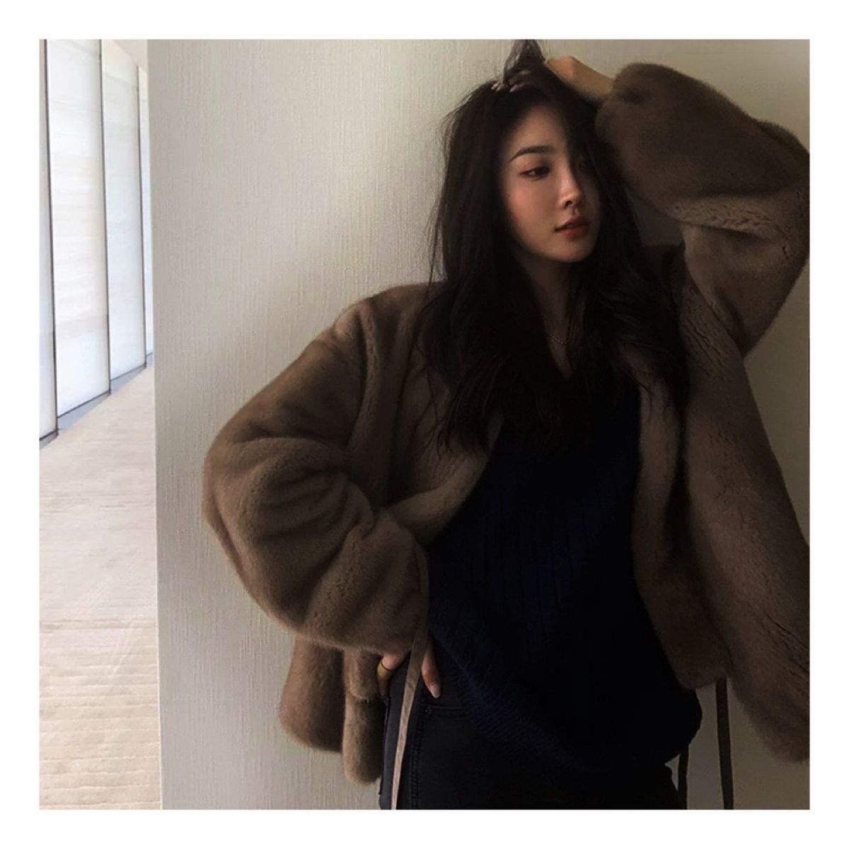 毛毛外套女   直播间款式备注下单