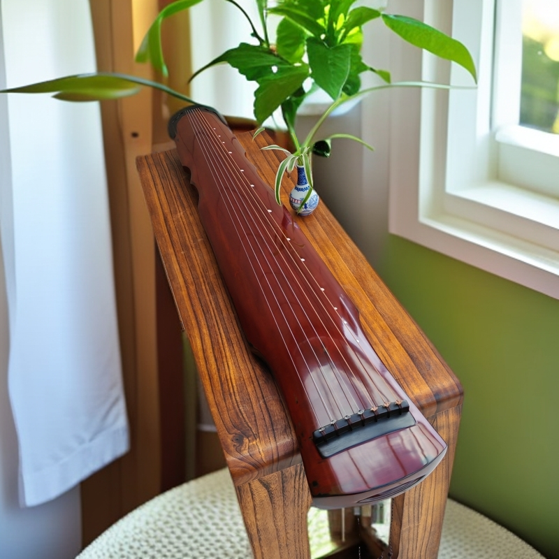 【良音清和系列】伏羲式演奏琴中国古琴纯生漆鹿角霜老料杉木材质