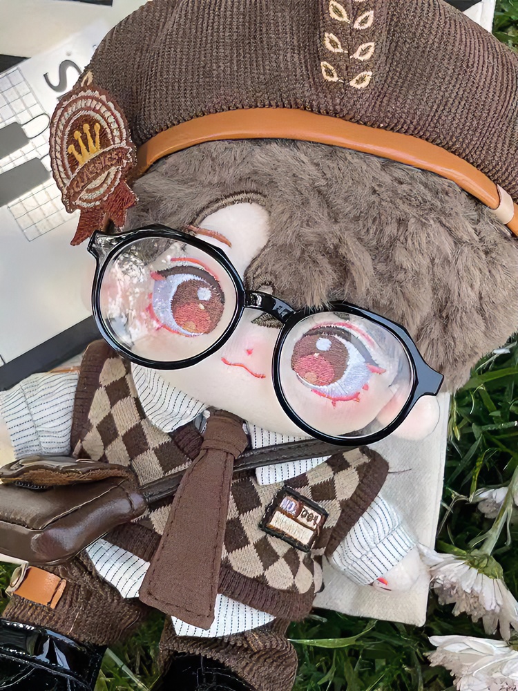 20cm棉花娃娃衣服帅酷套装娃娃衣无属性玩偶衣服替换装旧日邮差