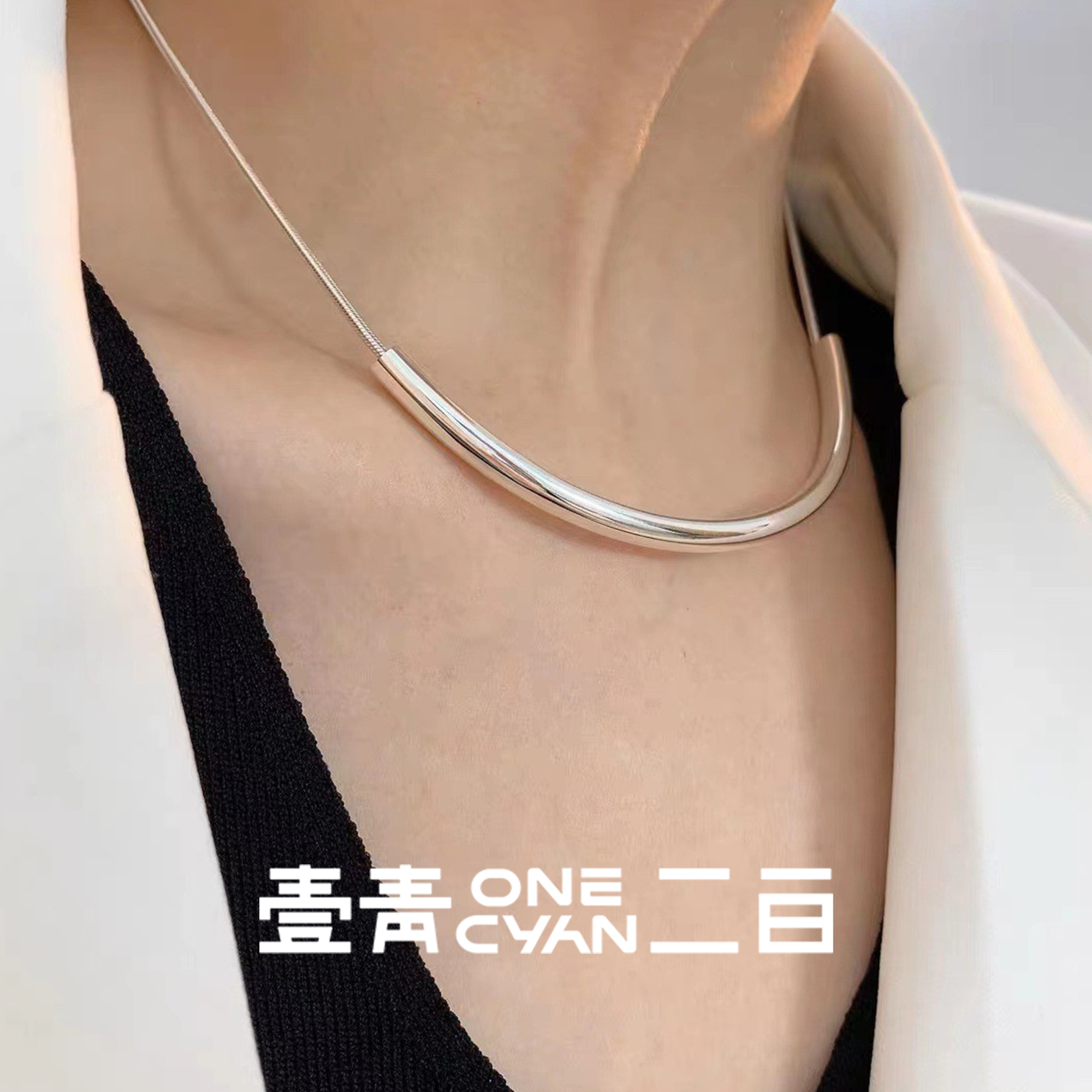 坠链均925银 《自由之魂》韩版圆管蛇骨链小众简约项链女款气质