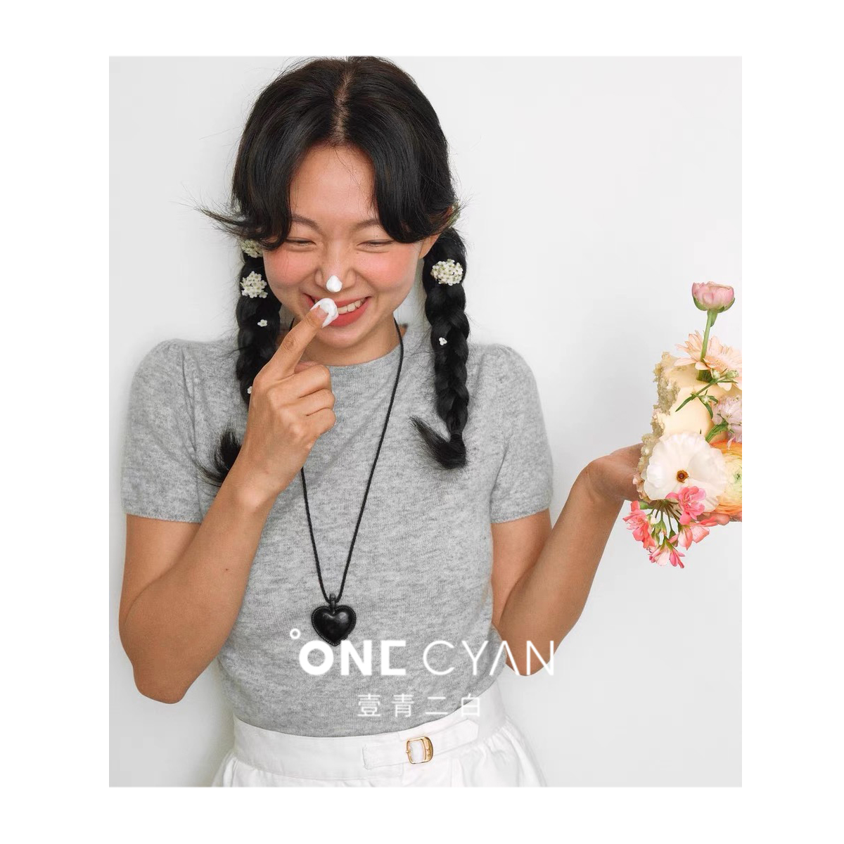 非金属木质耳饰 孤品微瑕品白色ins时尚项链戒指耳饰【不要乱拍】