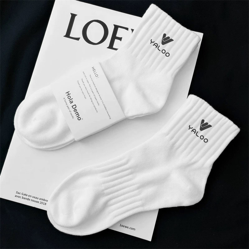 【暖心升级】雅鹿透气运动袜棉袜柔软舒适吸汗防臭男女通用中筒袜