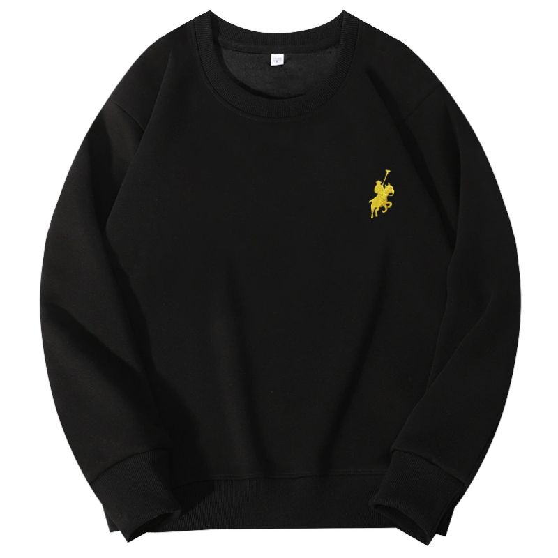 【苏浅专属】奥利绒圆领卫衣男女同款男女同款加绒长袖美式圆领卫衣