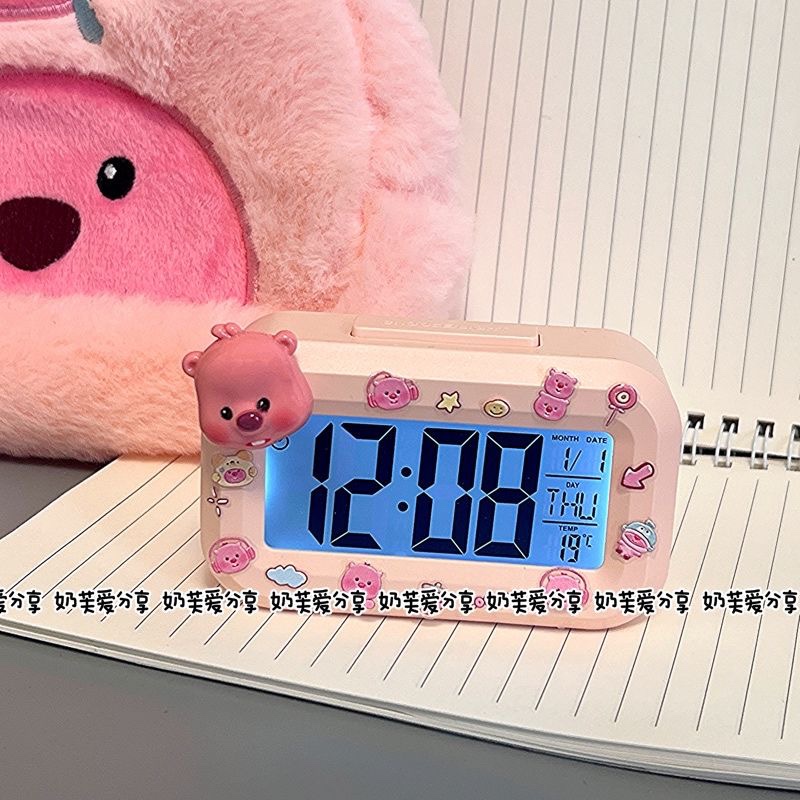 学生桌面电子时钟小女孩闹钟孩起床专用智能2025新款静音儿童C164