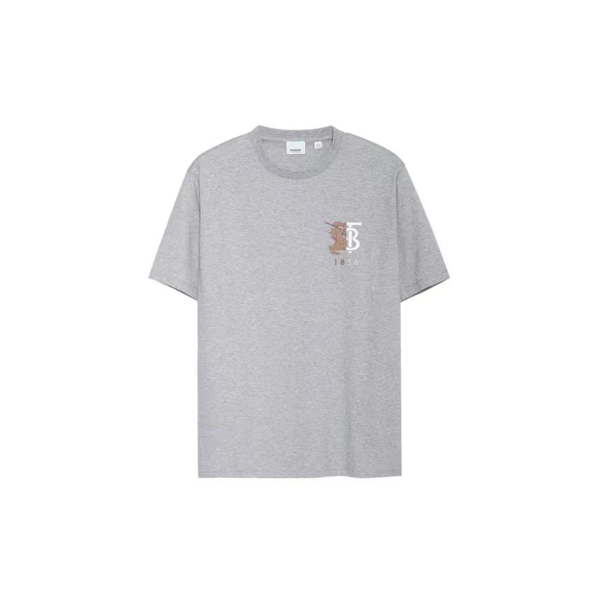 全新未使用 BURBERRY/博柏利 23SS马术骑士TB徽标刺绣棉质短袖