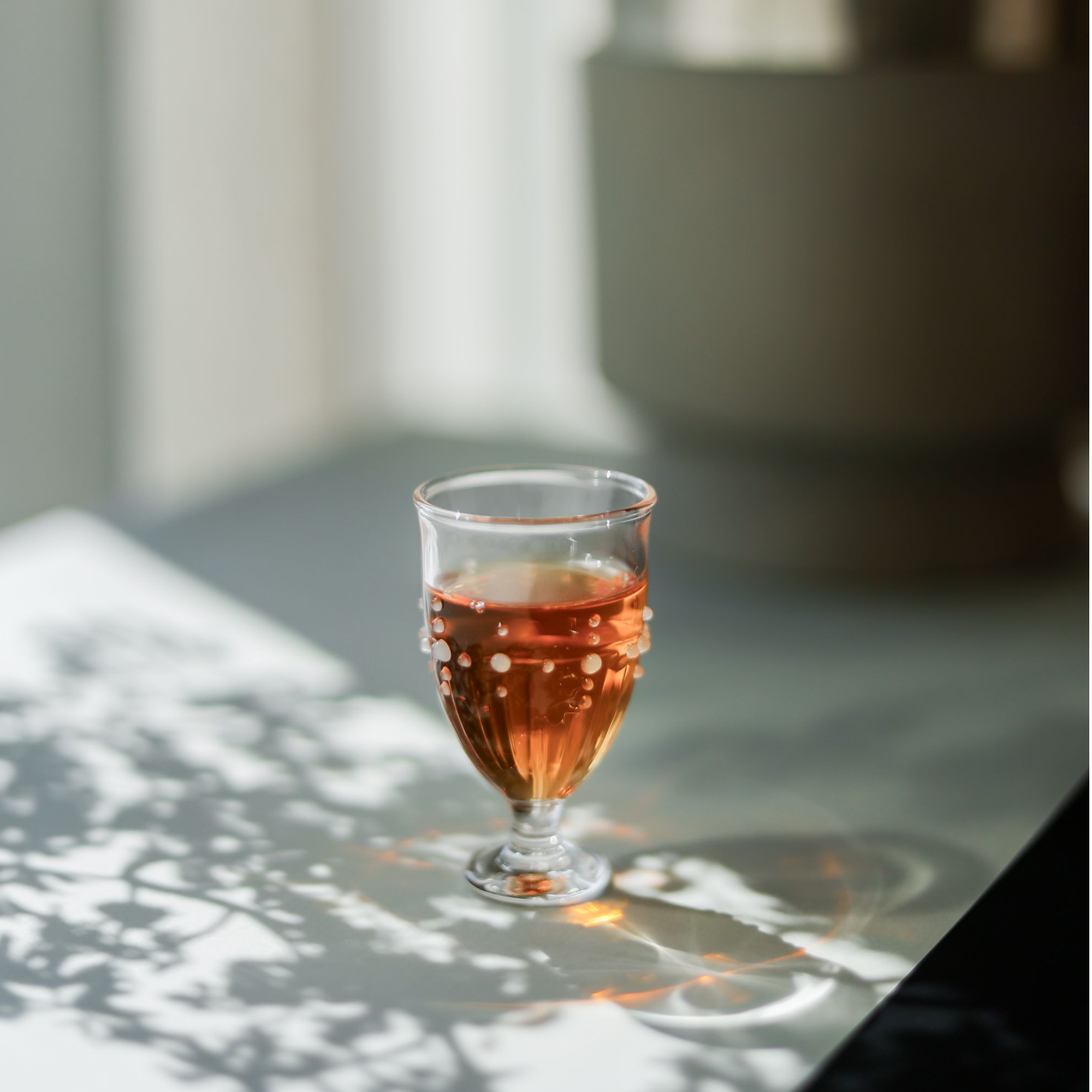 予御丨朝露 高足品杯/白酒杯S0009 玻璃透明耐高温手工小茶杯40ml