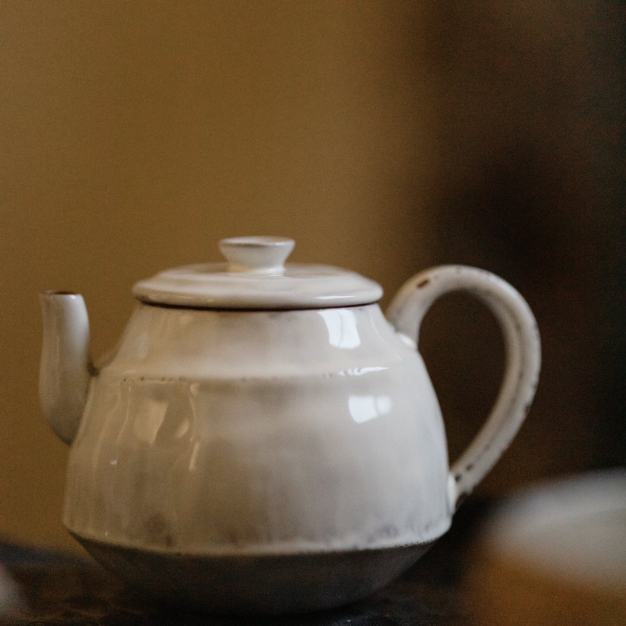 予御-器物之美高端茶器茶生活喝茶神器小茶壶-白粉引-寒坐壶