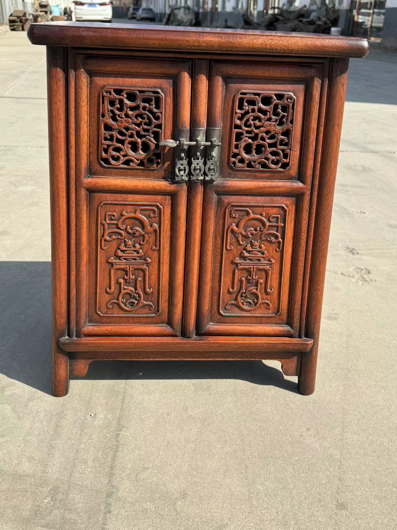 花梨木小茶柜 茶具收纳柜  复古摆件 专用改链接