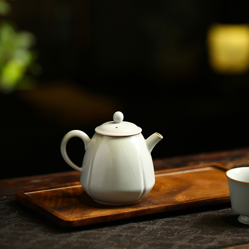 【惊】 艺术家 抱璞 方隅壶茶壶茶器陶瓷送礼家用简约泡茶壶 10204