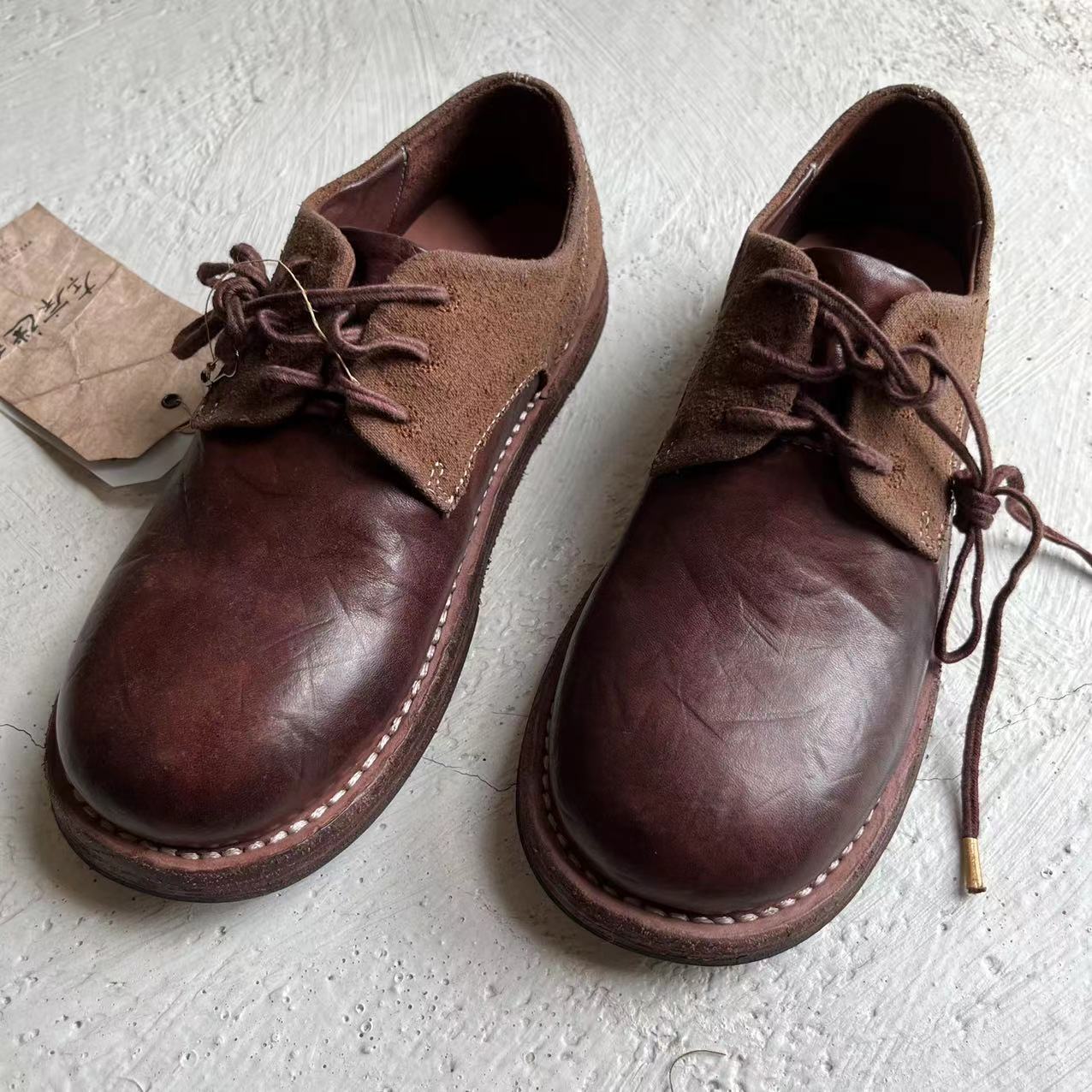 山山家-左岸迷香【柿染老布固特异鞋带】Z23SSS0010 棕红 潮流系带