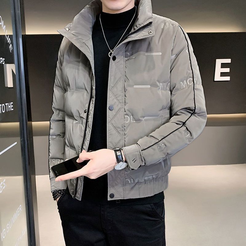 波司澄羽绒服短款羽绒服男士男冬季潮流男装帅气亮面轻薄立领保暖