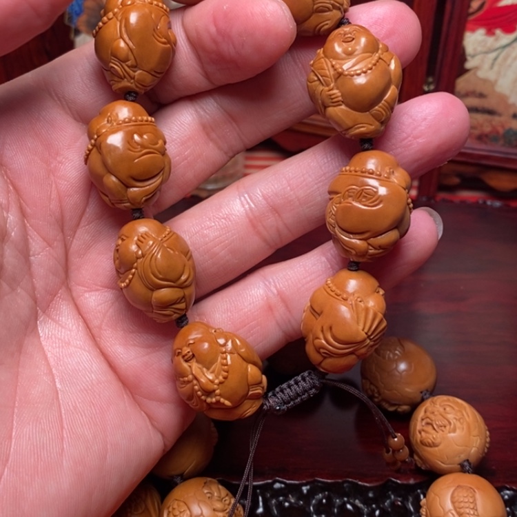 【闪购商品】橄榄核雕叶***秋