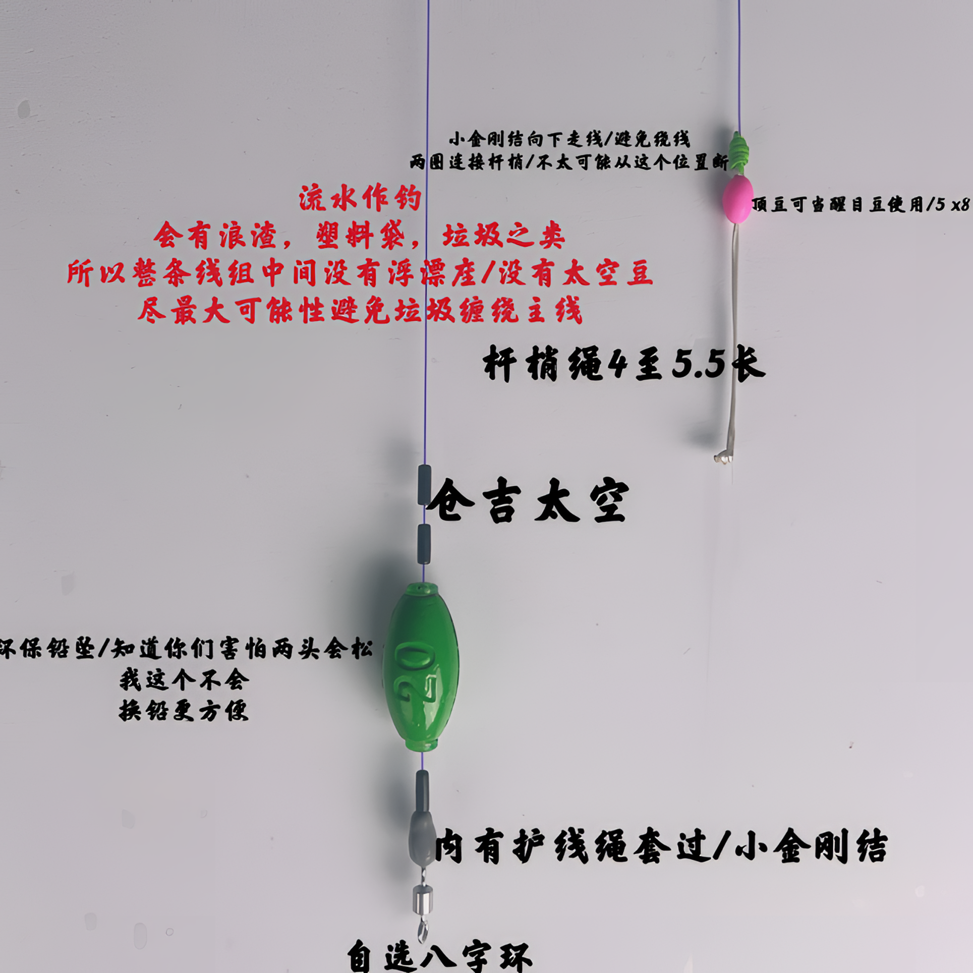 希格曼A60/A50/A20流水闷竿主线4至10号二付包邮