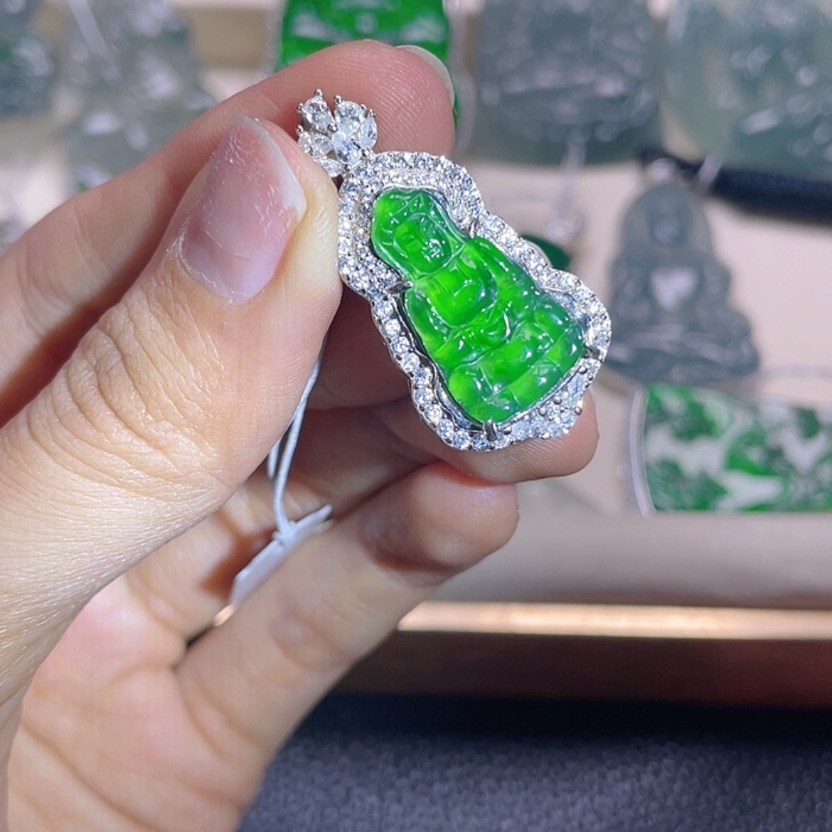 【闪购商品】翡翠颈饰银S925镶嵌