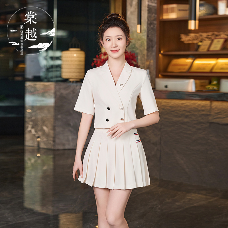 棠越青春减龄美容会所spa气质足浴采耳按摩技师养生馆工作服5070
