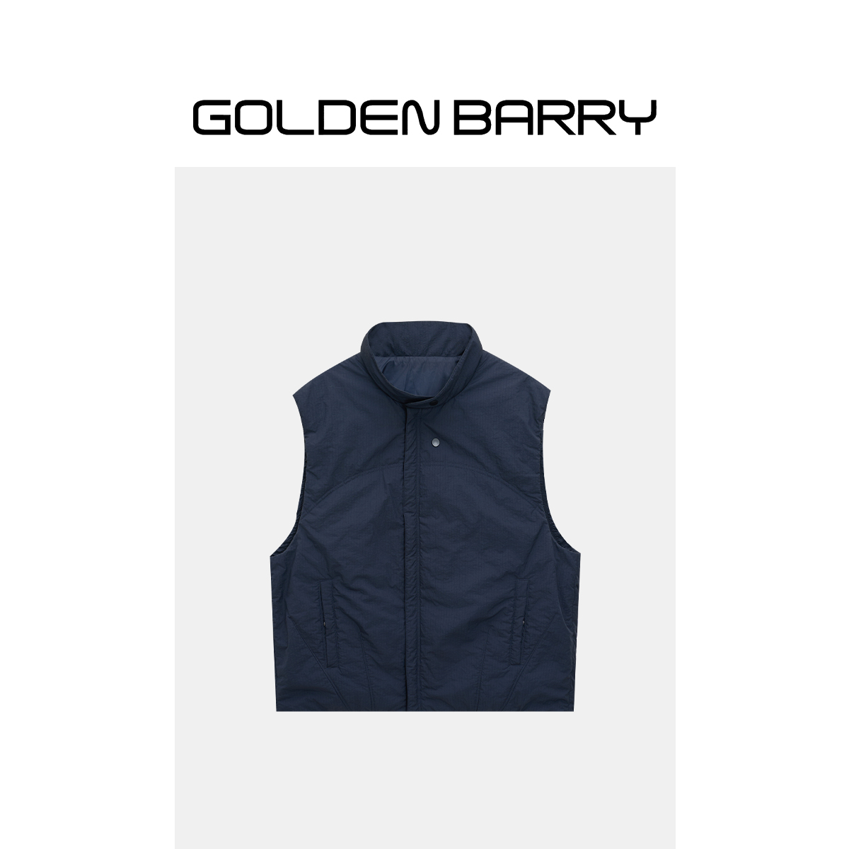 GOLDENBARRY|135041低调藏青马甲